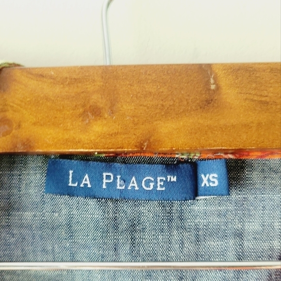 La Plage sweater with hoodie floral‎ plaid with hoodie size XS - Picture 8 of 9